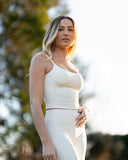 SoftLine Sculpted Essential Mid Tank Avec Maintien intégré | Coconut Milk