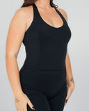 SoftLine - Sculpted Halter Top with Bra support | Onyx Shadow