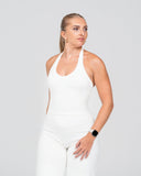 SoftLine - Sculpted Halter Top with Bra support | Coconut Milk