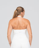 SoftLine - Sculpted Halter Top with Bra support | Coconut Milk