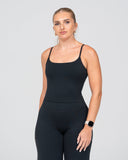 SoftLine Sculpted Essential Mid Tank with Bra support | Onyx shadow