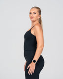 SoftLine Sculpted Essential Mid Tank with Bra support | Onyx shadow