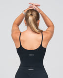 SoftLine Sculpted Essential Mid Tank with Bra support | Onyx shadow