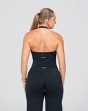 SoftLine - Sculpted Halter Top with Bra support | Onyx Shadow