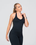 SoftLine - Sculpted Halter Top with Bra support | Onyx Shadow