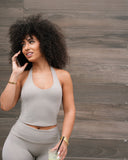 SoftLine | Sculpted Halter Top with Bra support